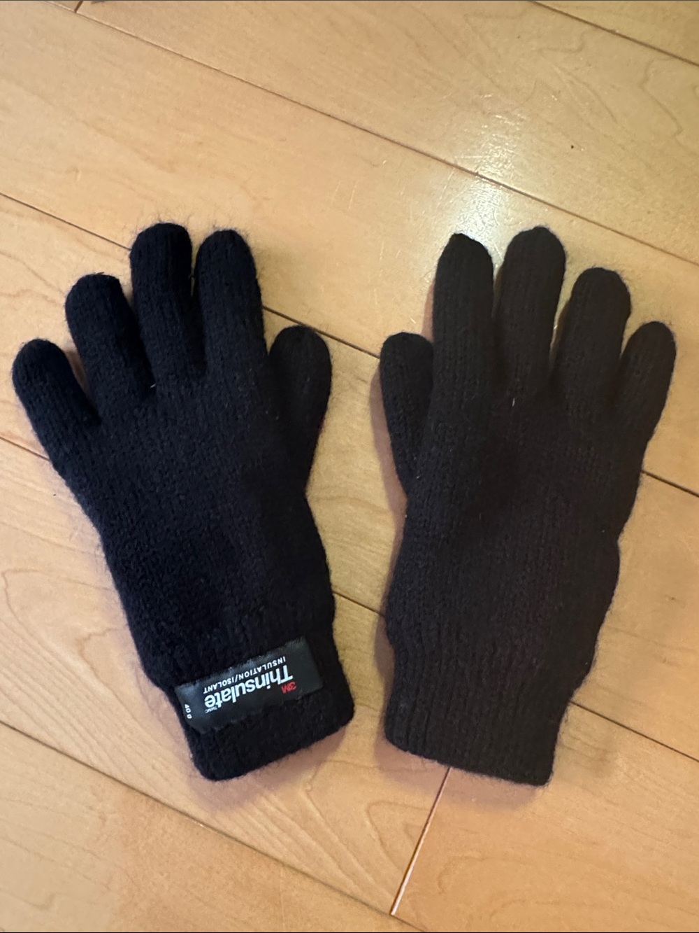 Mountain Warehouse Thinsulate Black Little Kid Knit Gloves